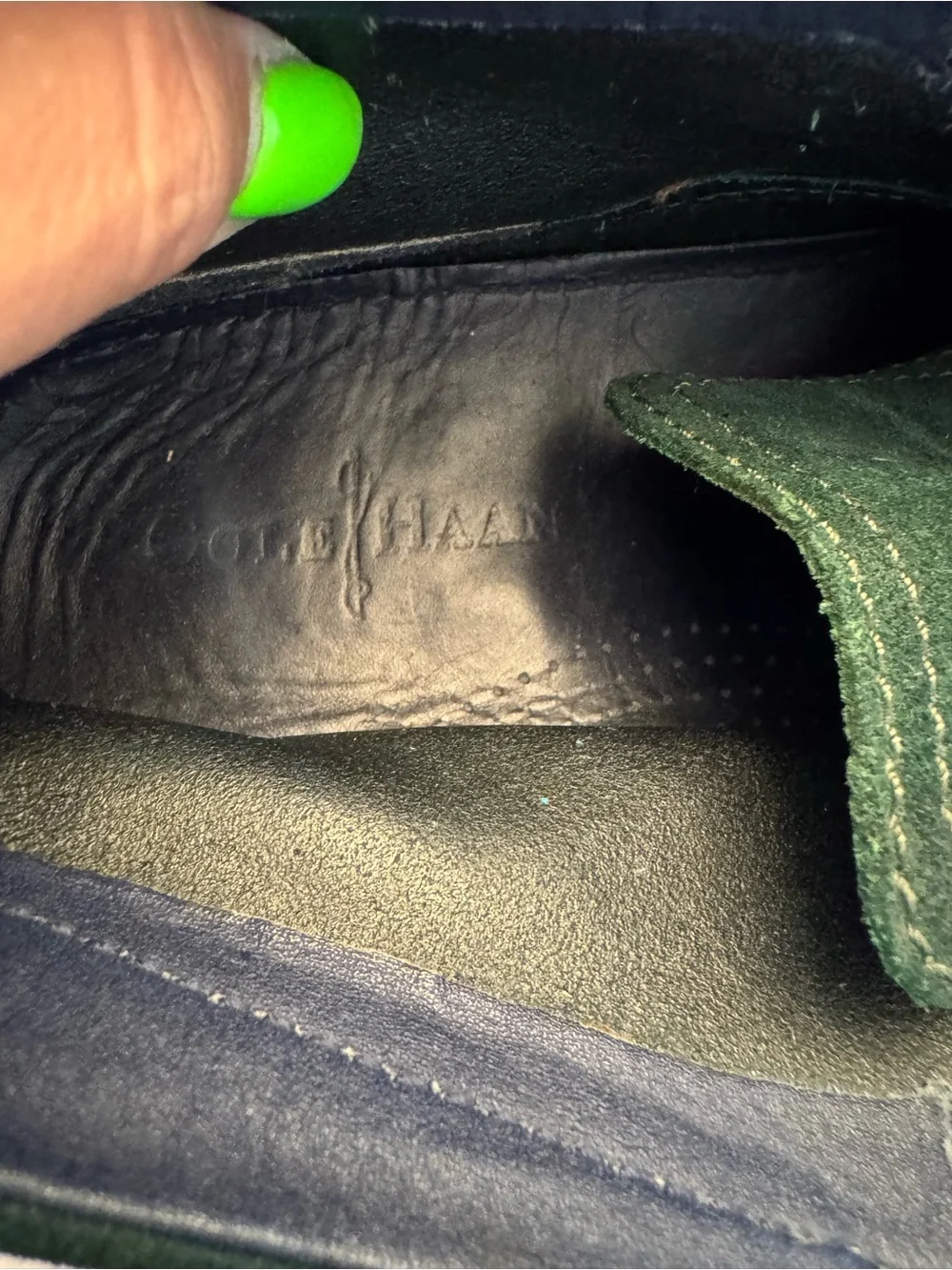 Cole Haan Men's Charles Chukka Boots C11162 Green Suede Size 11M